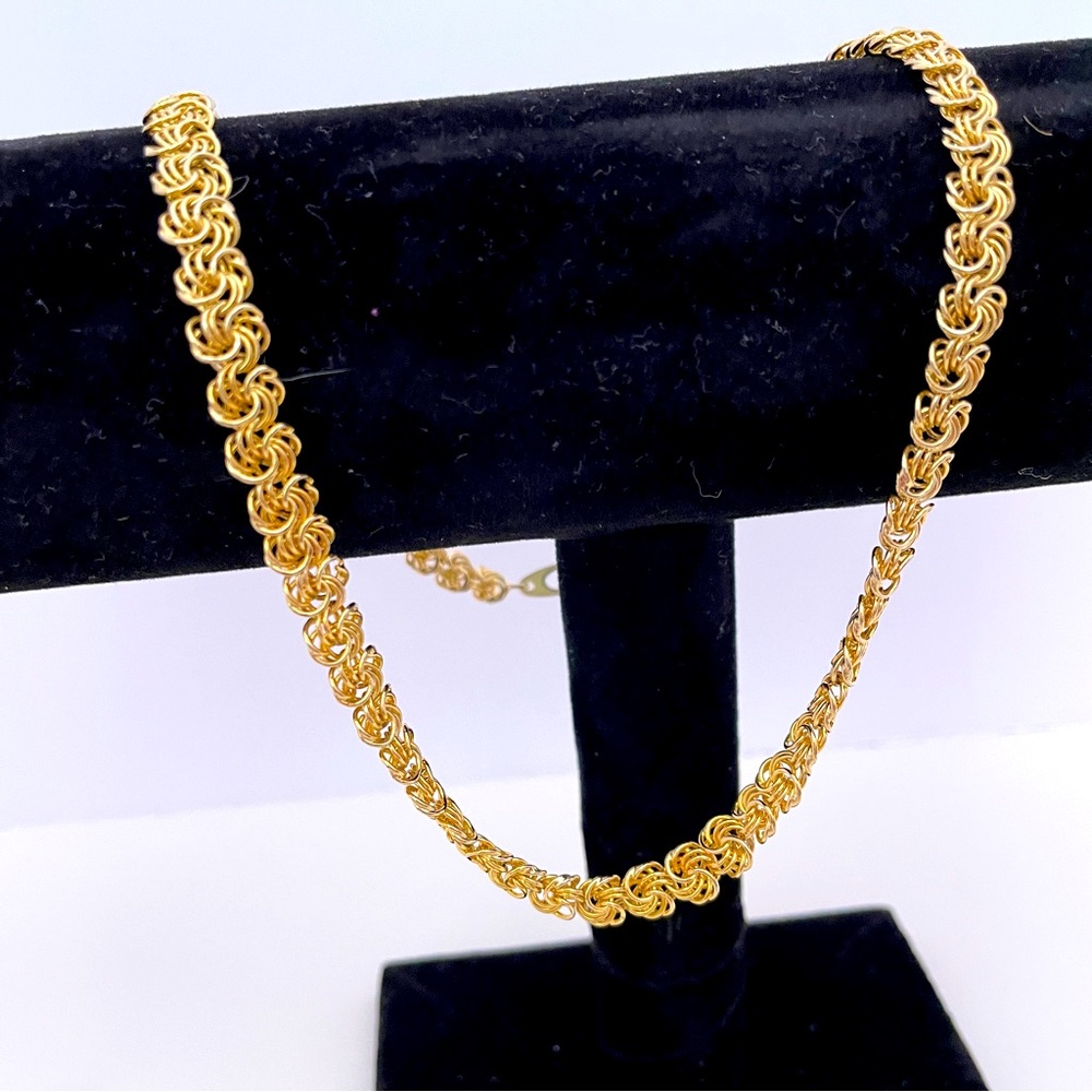 Vintage Metallic Gold Tone Festival Party Holiday Fairy Statement Mesh Choker